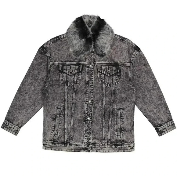 Michael Micheal Kors Ladies Acid-Wash Denim Jacket - Picture 1 of 12